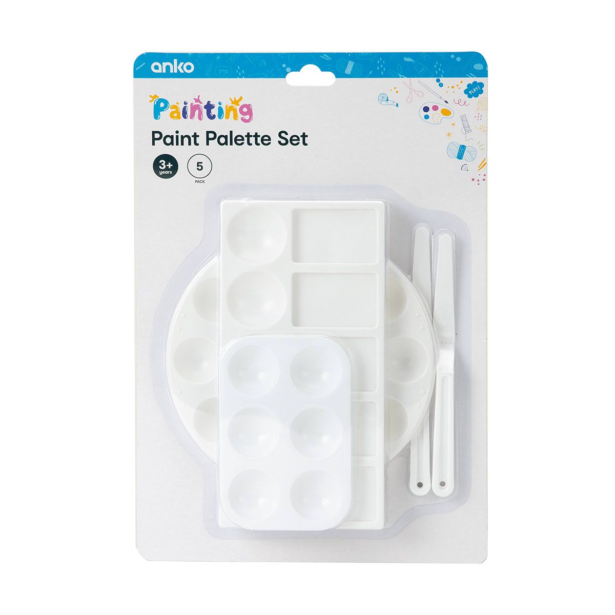 Set of 5 Paint Palette Set