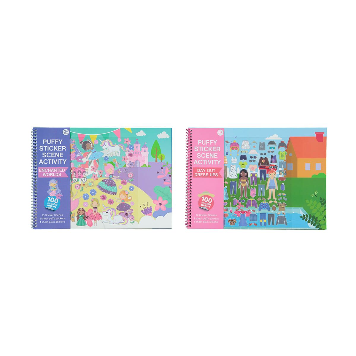 Puffy Sticker Scene Activity Pastels - Assorted