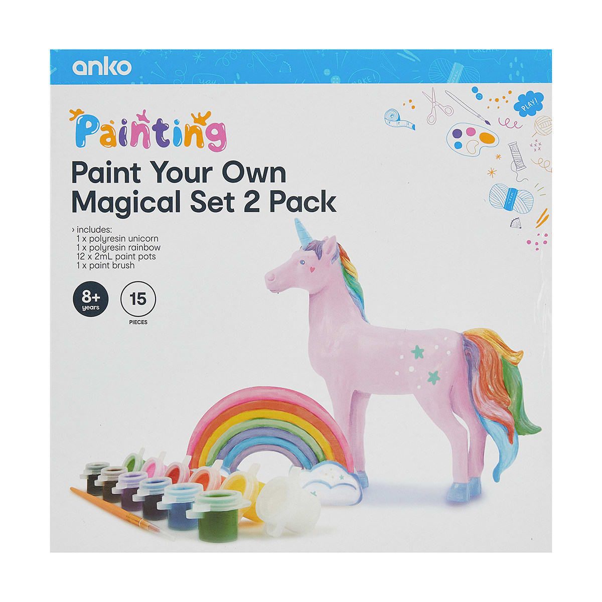 2 Pack Paint Your Own Magical Set