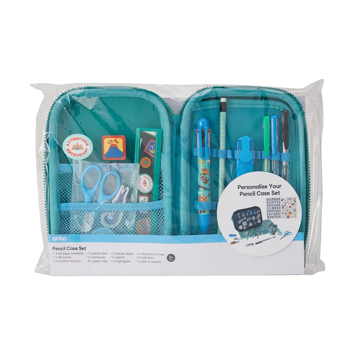 15 Piece Pencil Case Set
