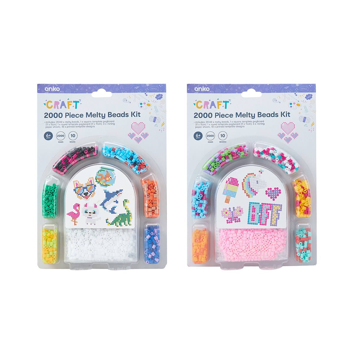 2000 Piece Melty Beads Kit - Assorted