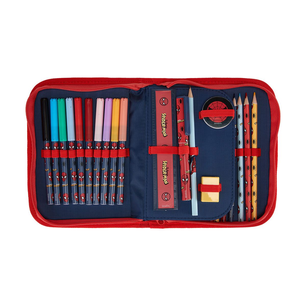 Marvel Spider-Man Pencil Case Set
