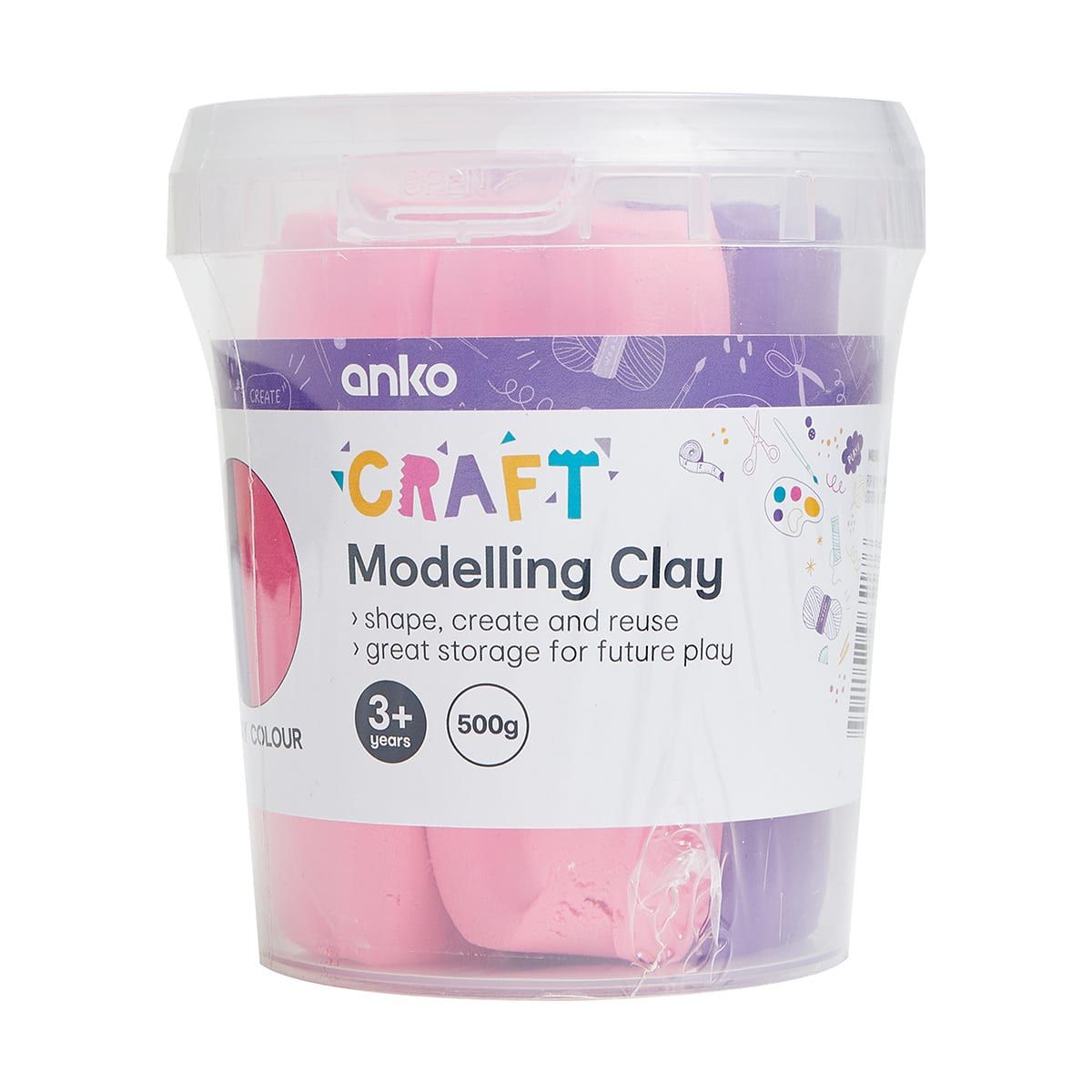 Modelling Clay - Purple and Pink