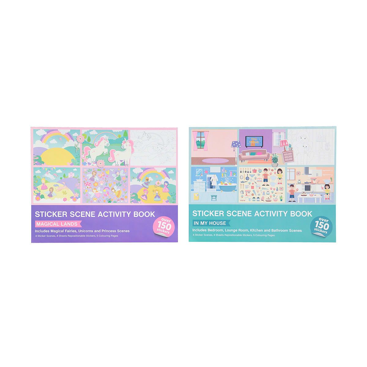 Sticker Scene Activity Book - Assorted