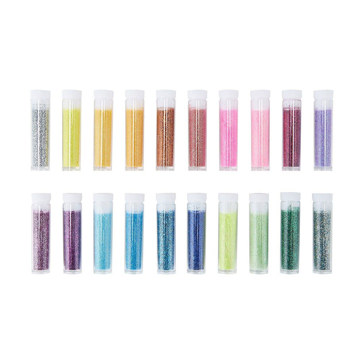 20 Piece Glitter Tubes