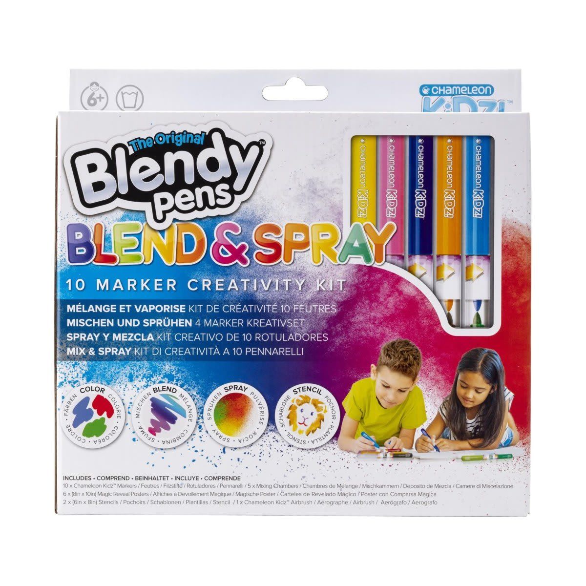 10 Pack The Original Blendy Pens Blend & Spray Marker Creativity Kit