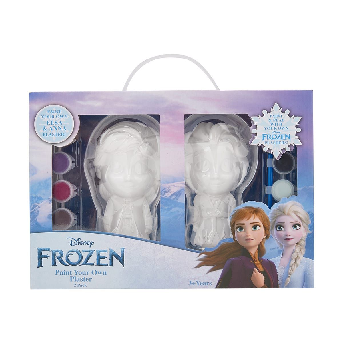 2 Pack Disney Frozen Paint Your Own Plaster