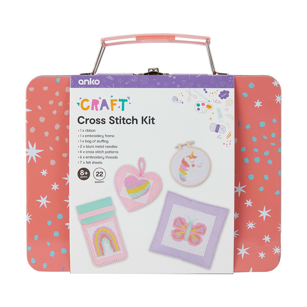 22 Piece Cross Stitch Kit