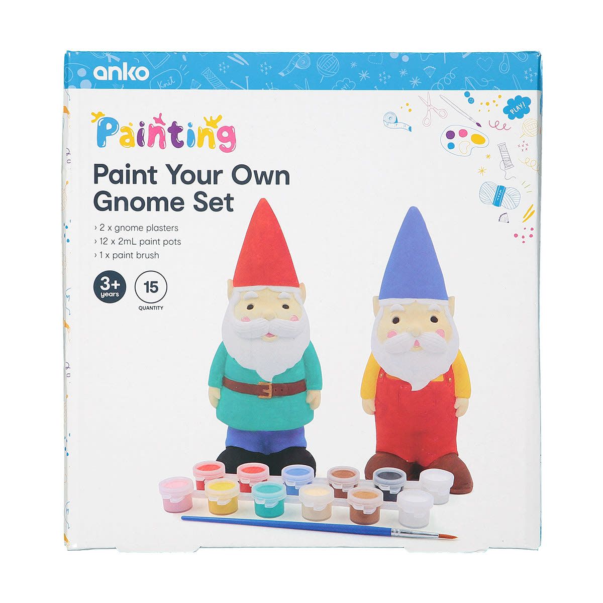 Paint Your Own Gnome Set