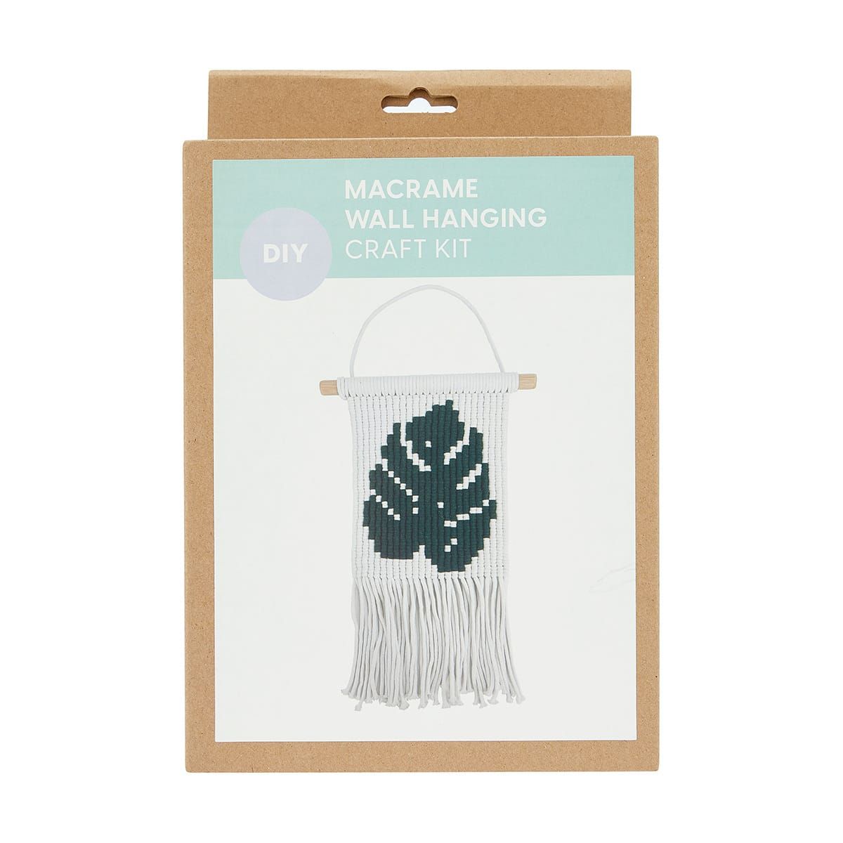 DIY Macrame Wall Hanging Craft Kit - Leaf