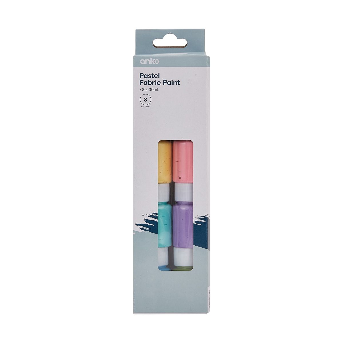 8 Pack Pastel Fabric Paint
