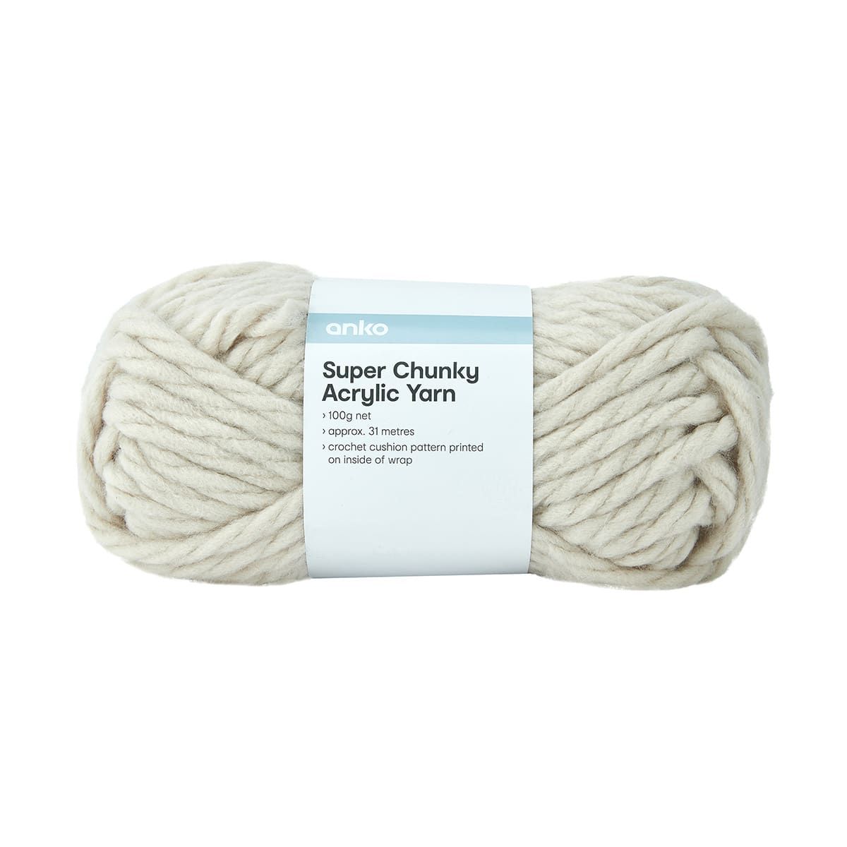 Super Chunky Acrylic Yarn - Stone
