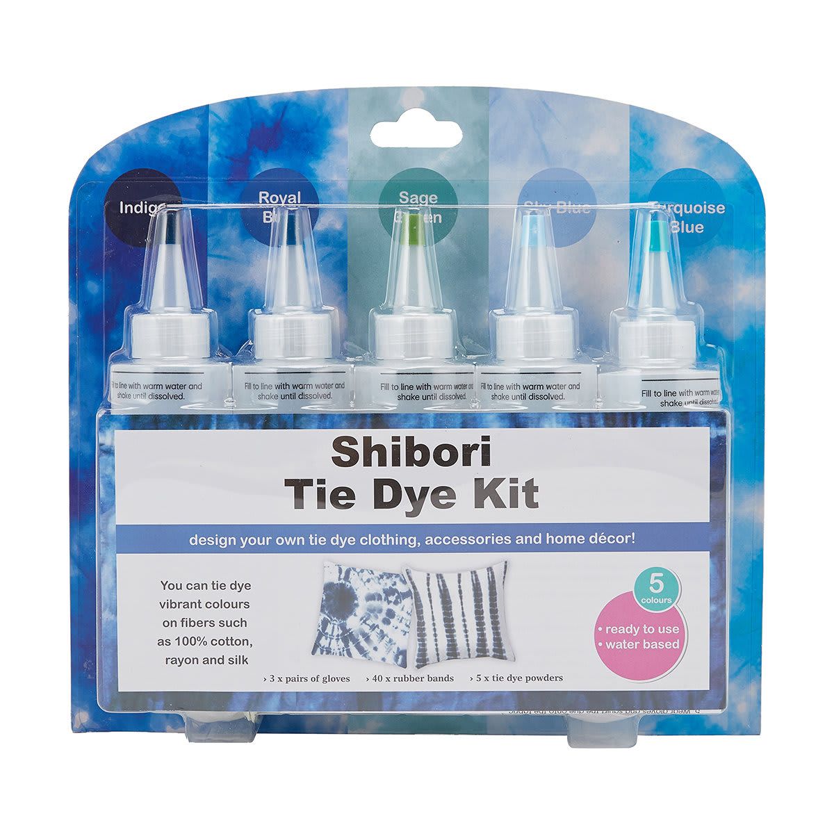 Shibori Tie Dye Kit