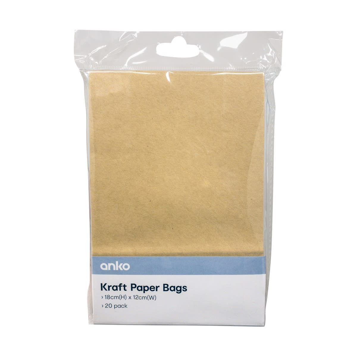 20 Pack DIY Kraft Paper Bags