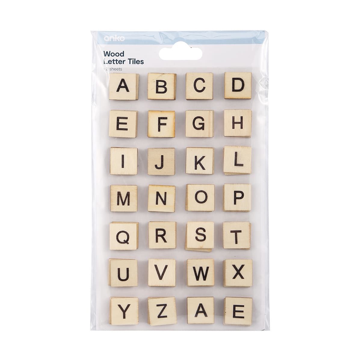 Wood Letter Tiles