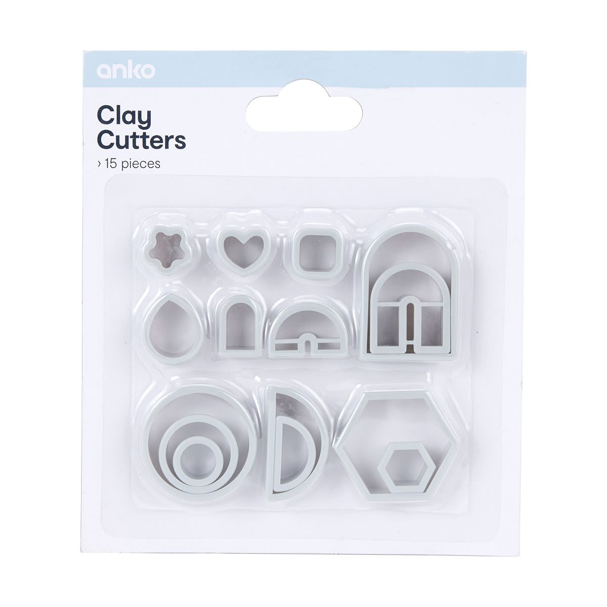 15 Piece Clay Cutters