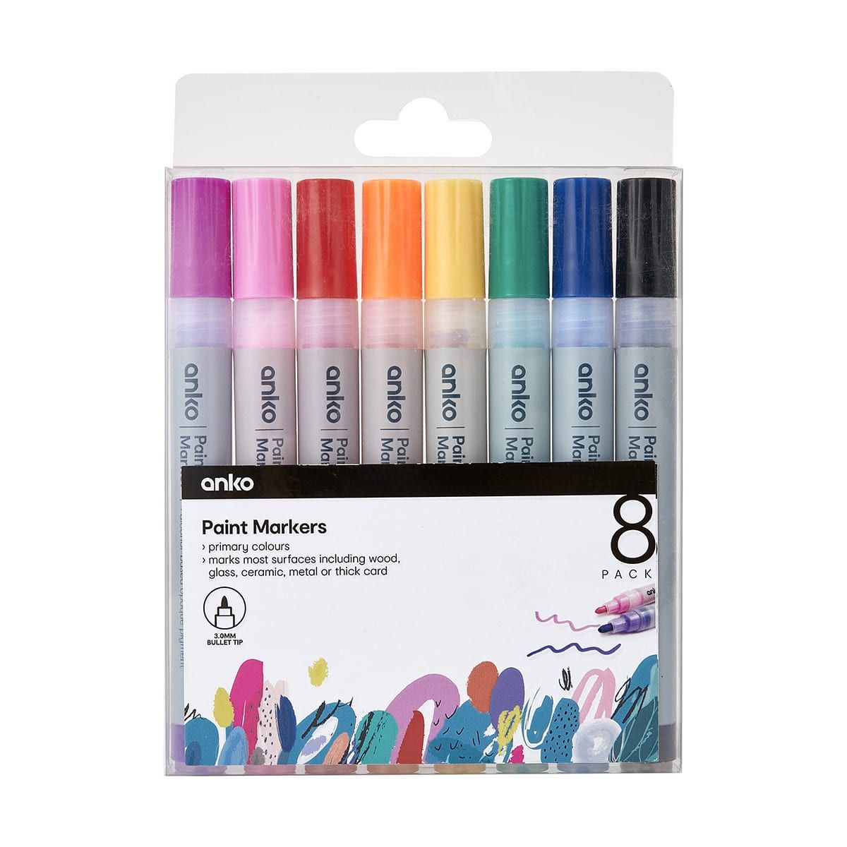 8 Pack Paint Markers