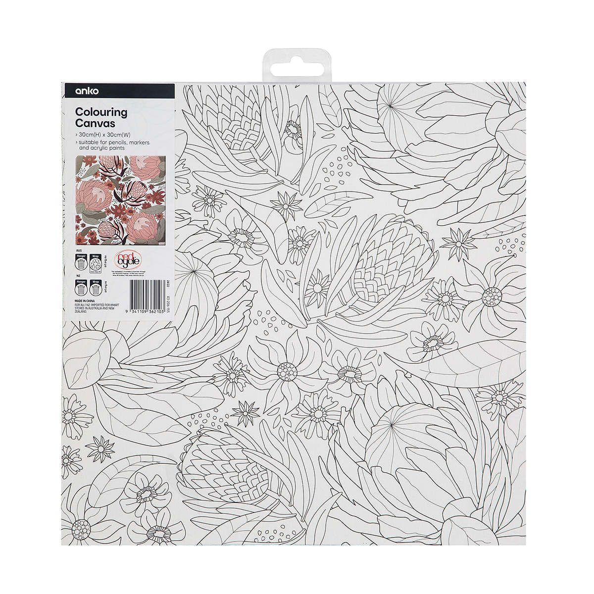 Colouring Canvas - Protea
