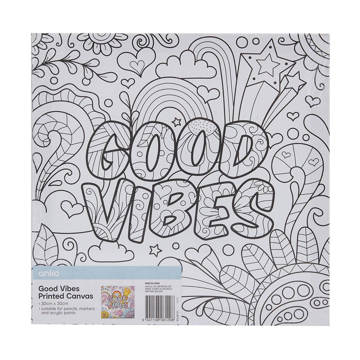 Good Vibes Printed Canvas