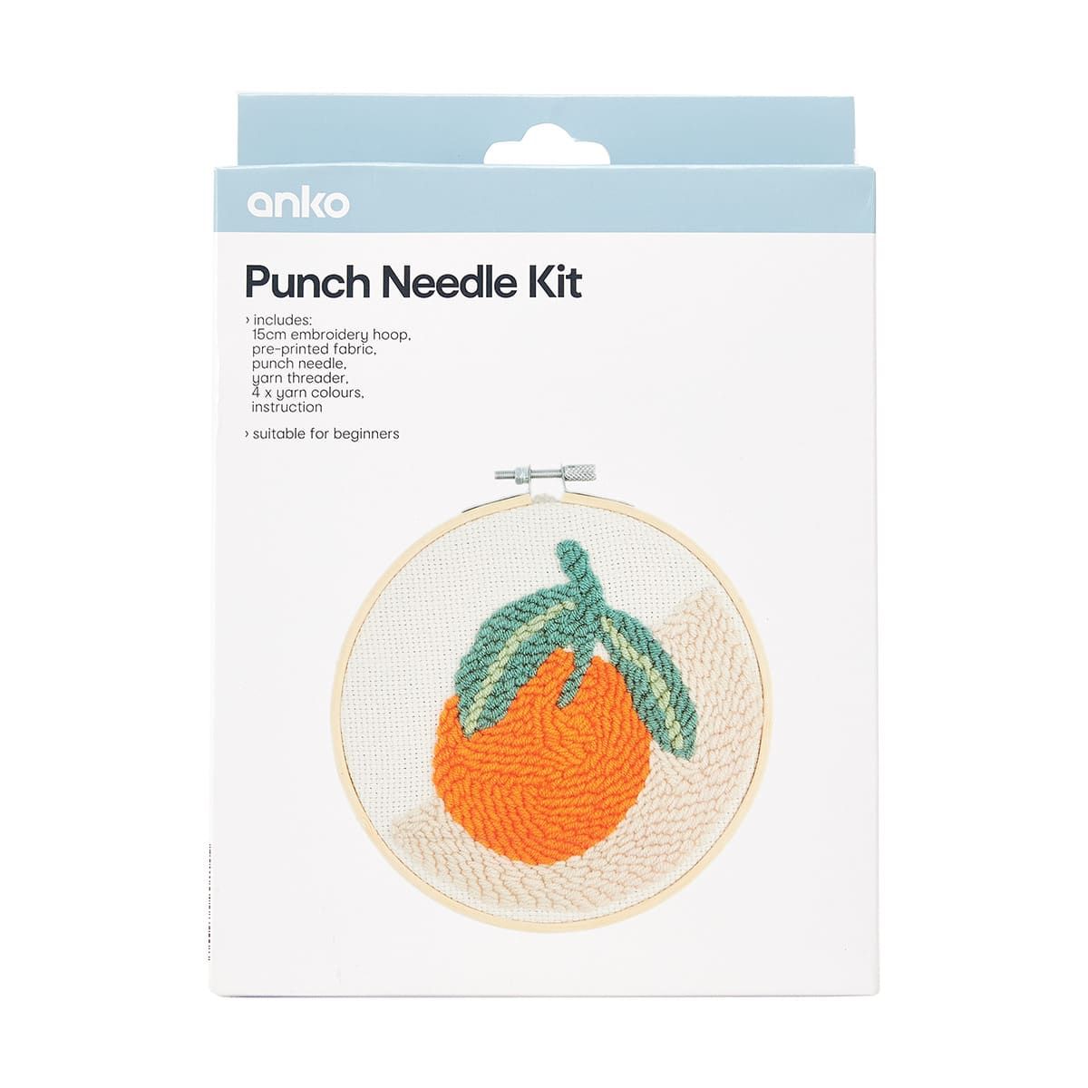 Punch Needle Kit - Orange