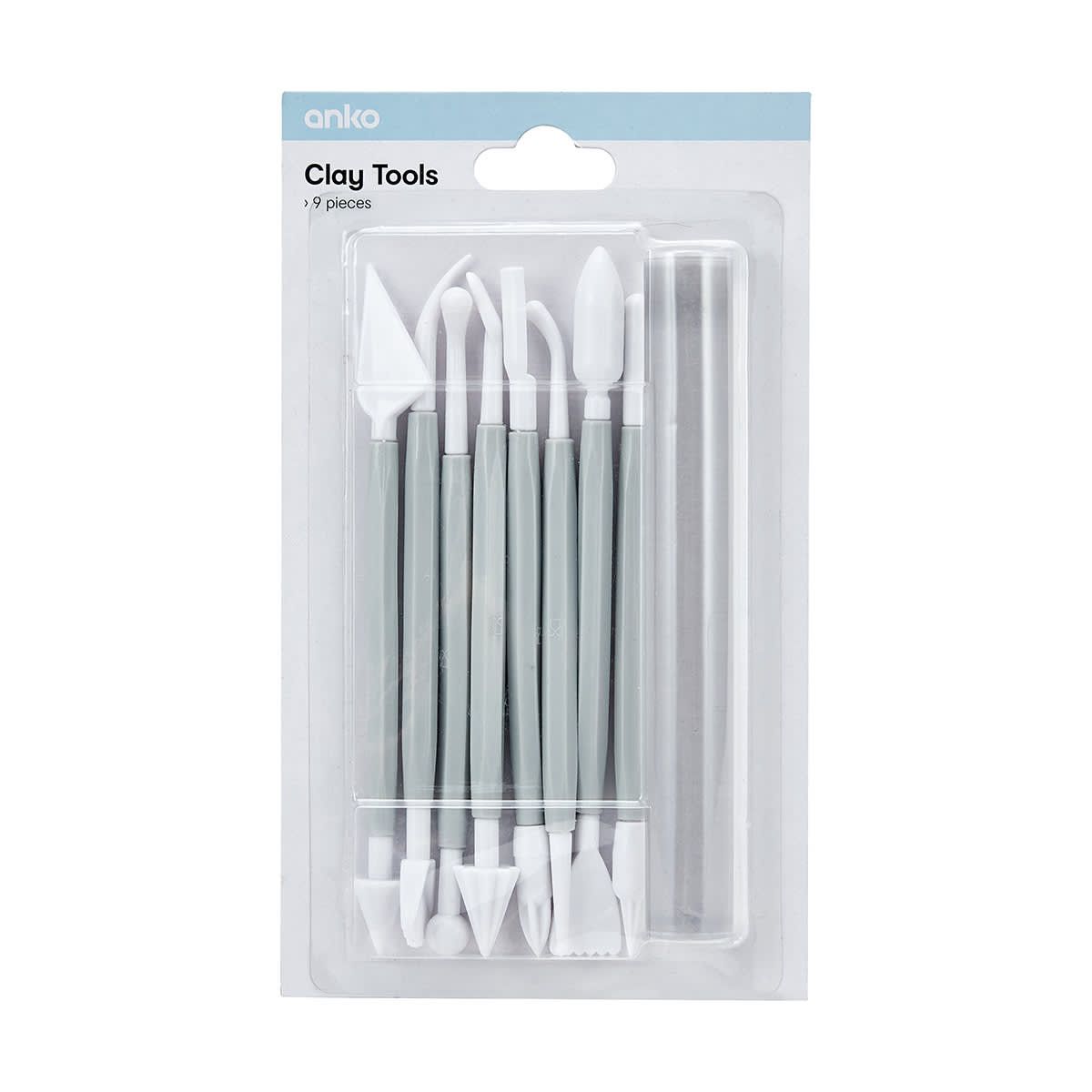 9 Piece Clay Tools