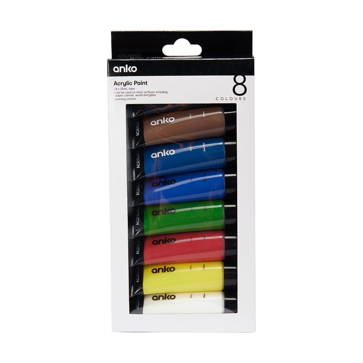 8 Pack Acrylic Paint Tubes