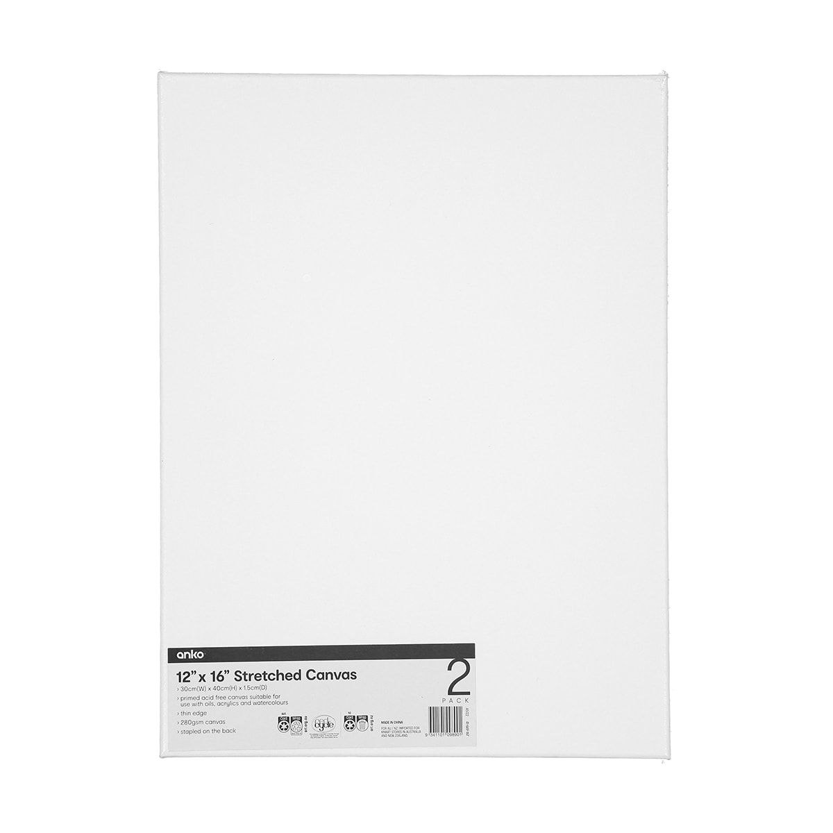 12in. x 16in. Stretch Canvas - 2 Pack