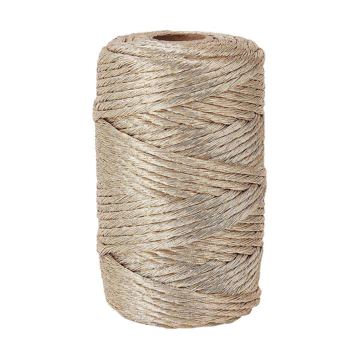 50m Macrame Cord - Gold