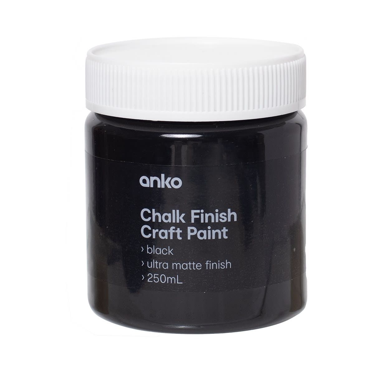 Chalk Finish Craft Paint - Black