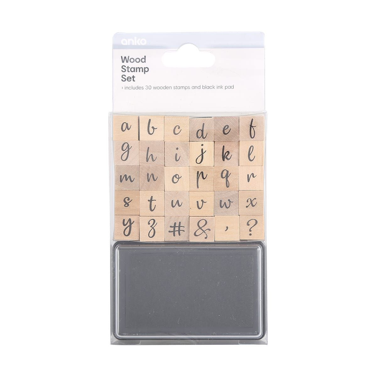 Wood Stamp Set