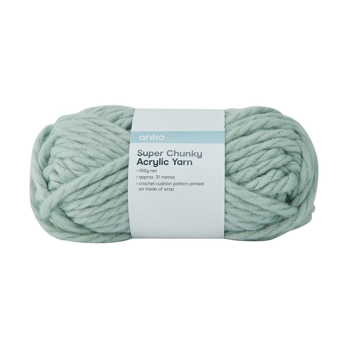Super Chunky Acrylic Yarn - Mint