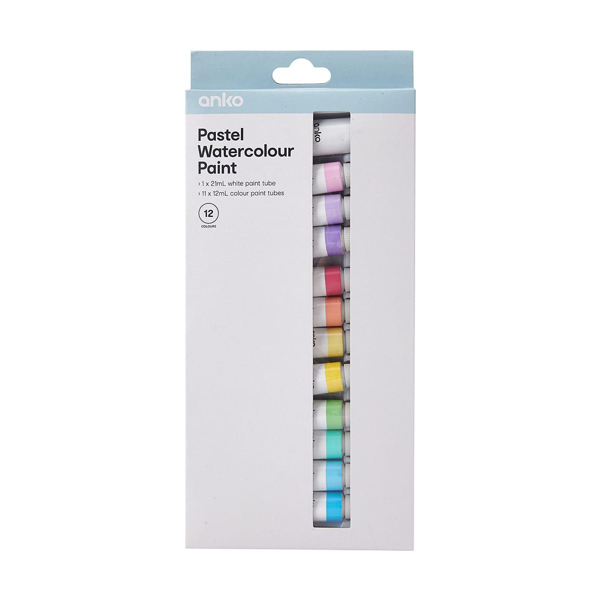 12 Pack Pastel Watercolour Paint
