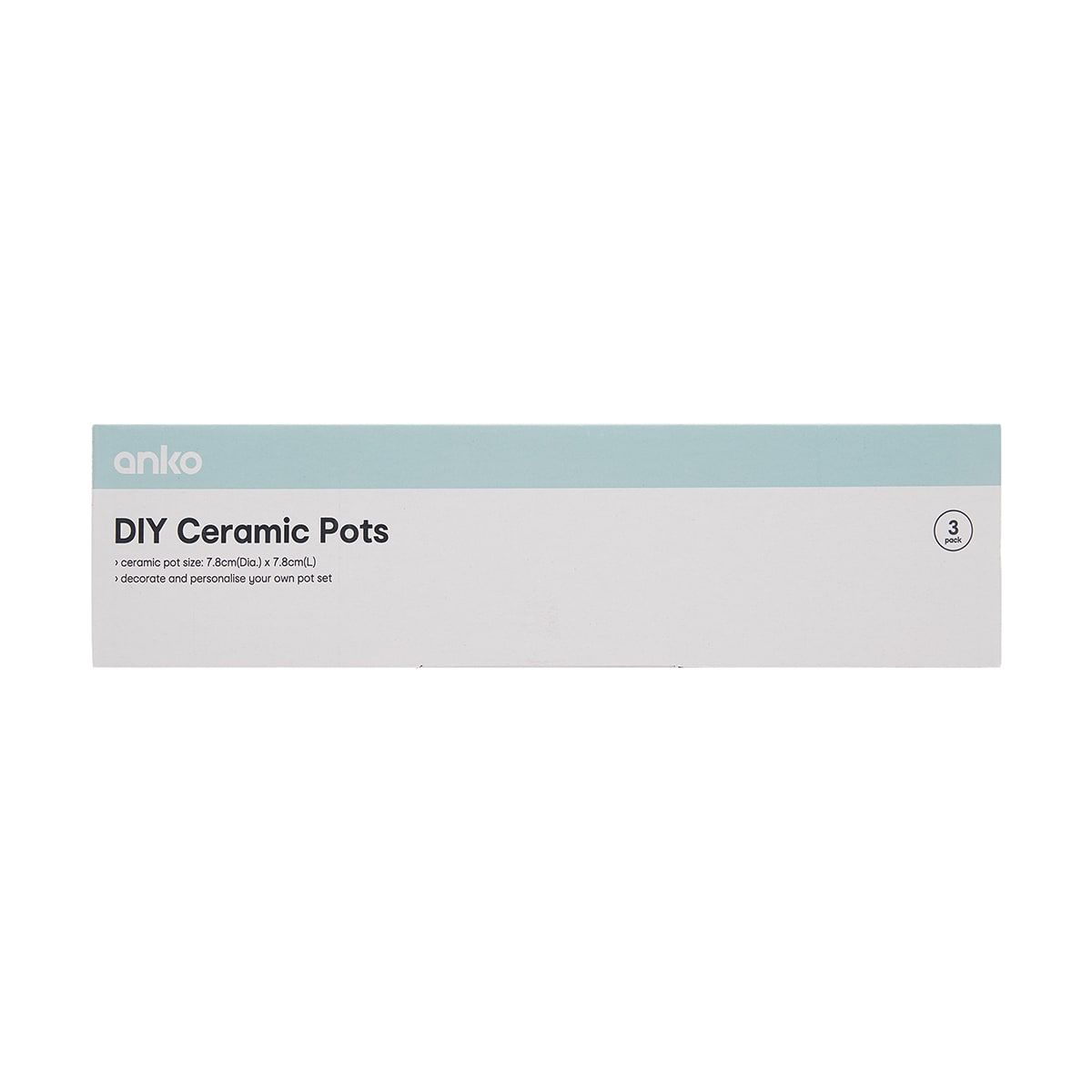 3 Pack DIY Ceramic Pots