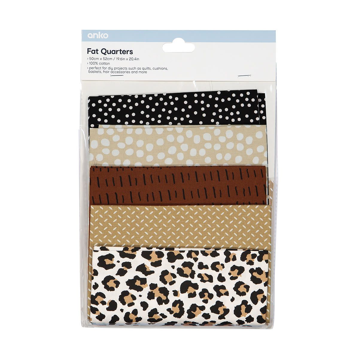 5 Pack Fat Quarters - Animals
