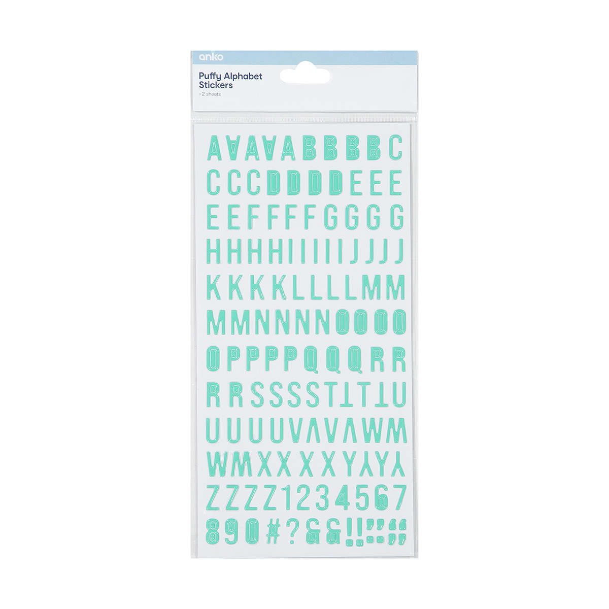 Puffy Alphabet Stickers
