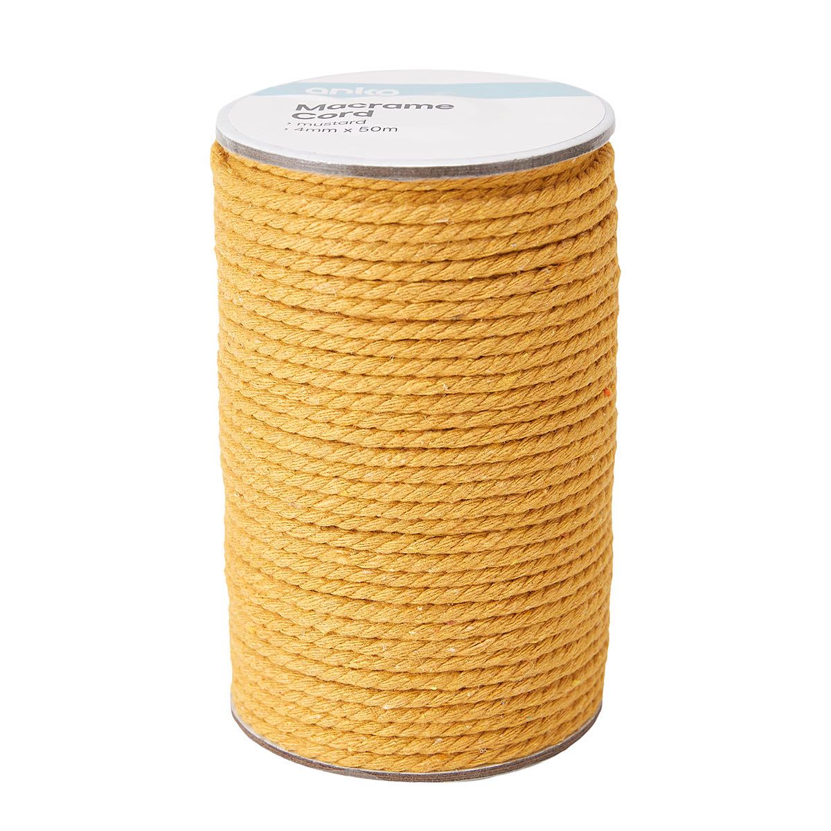 50m Macrame Cord - Mustard