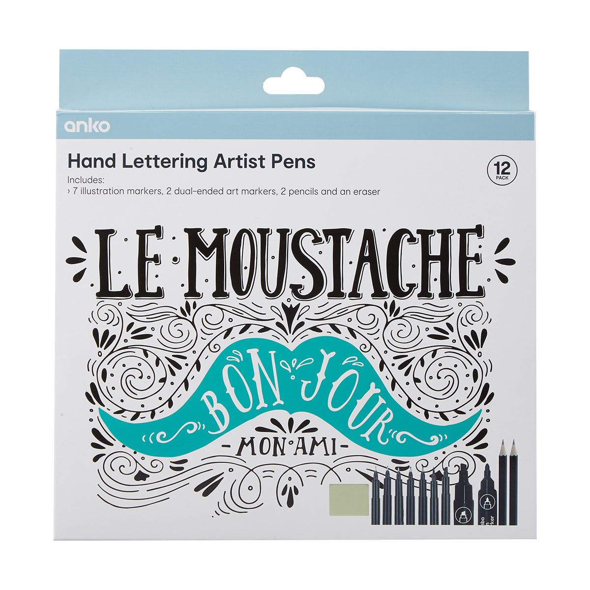 12 Pack Hand Lettering Artist Pens