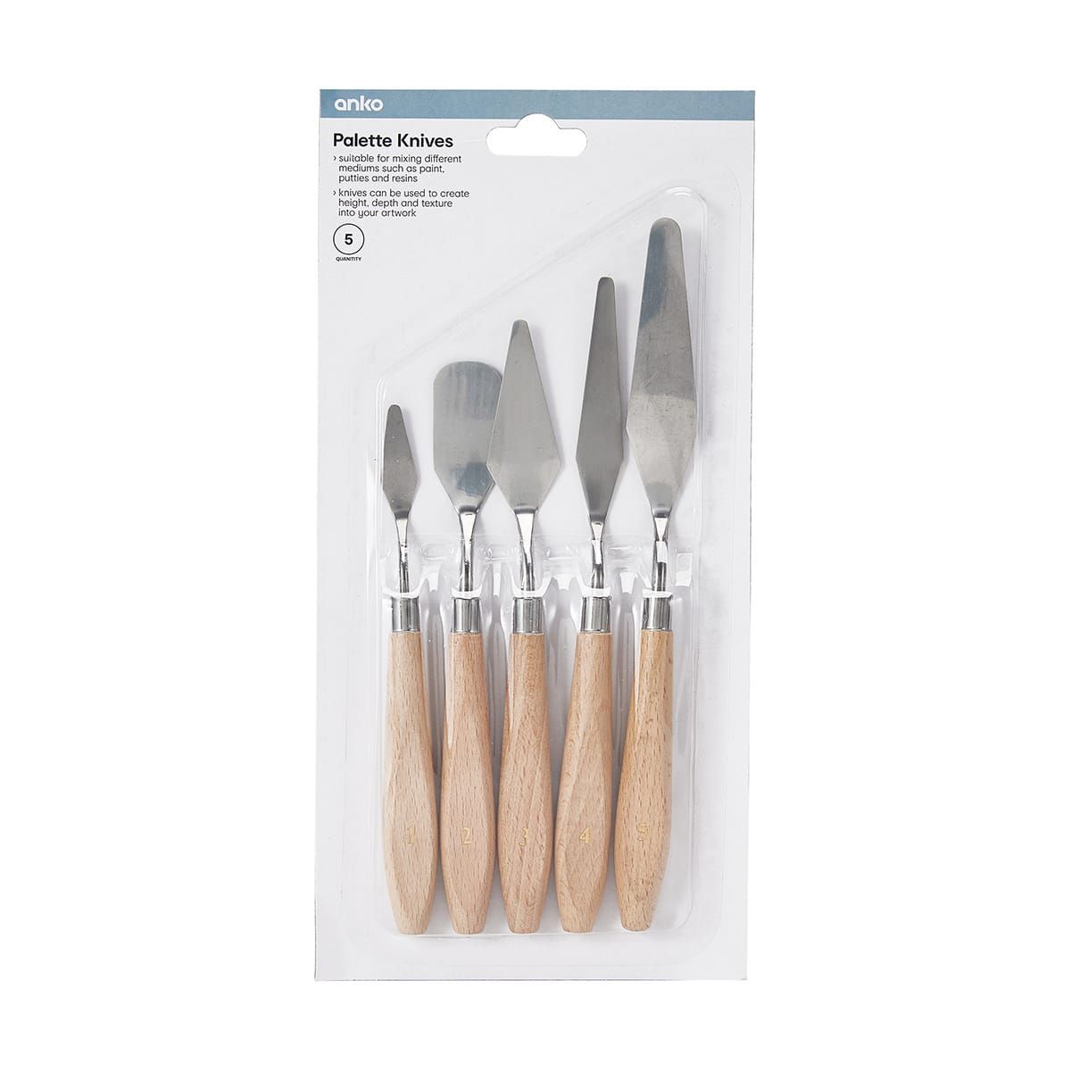 5 Pack Palette Knives