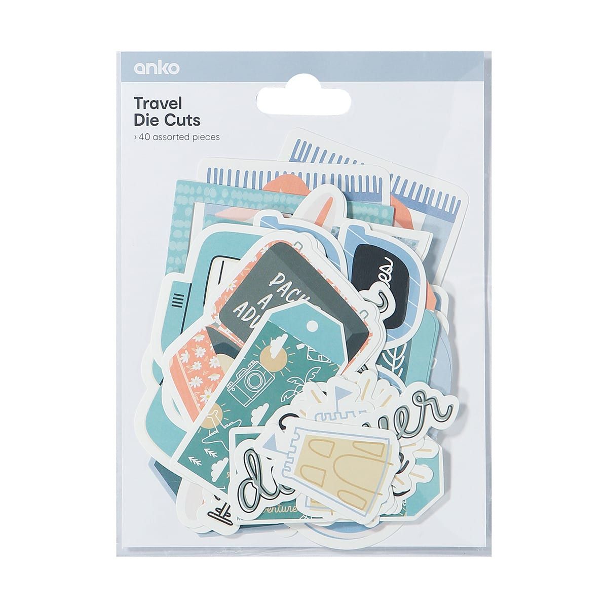 40 Piece Travel Die Cuts