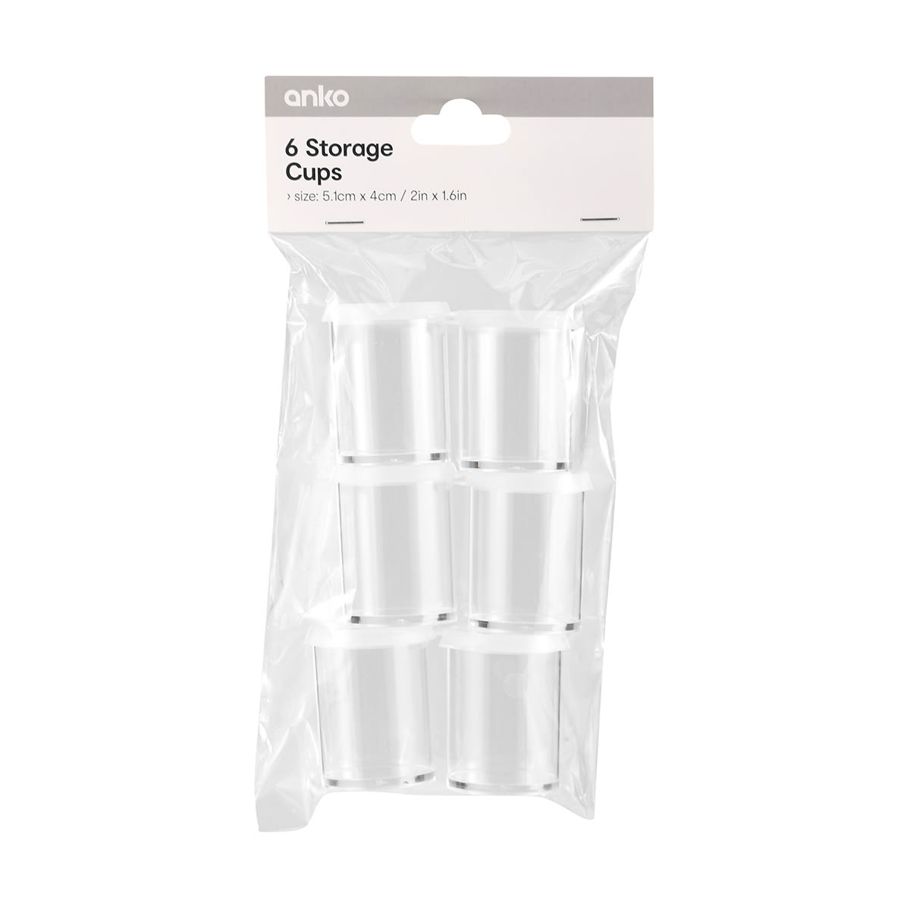 6 Pack Storage Cups