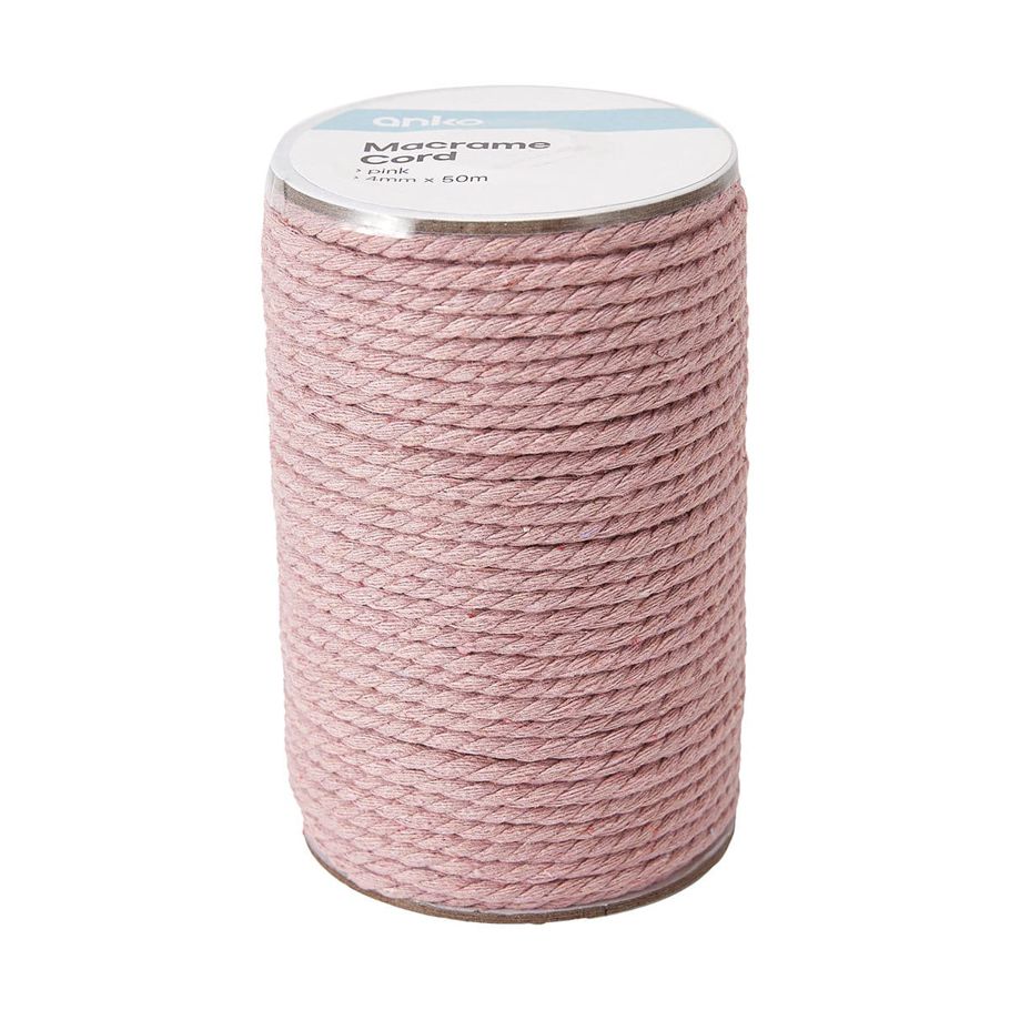 50m Macrame Cord - Pink