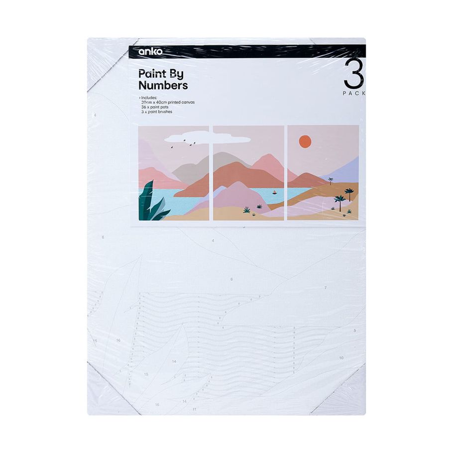 3 Pack Paint by Numbers - Island Life