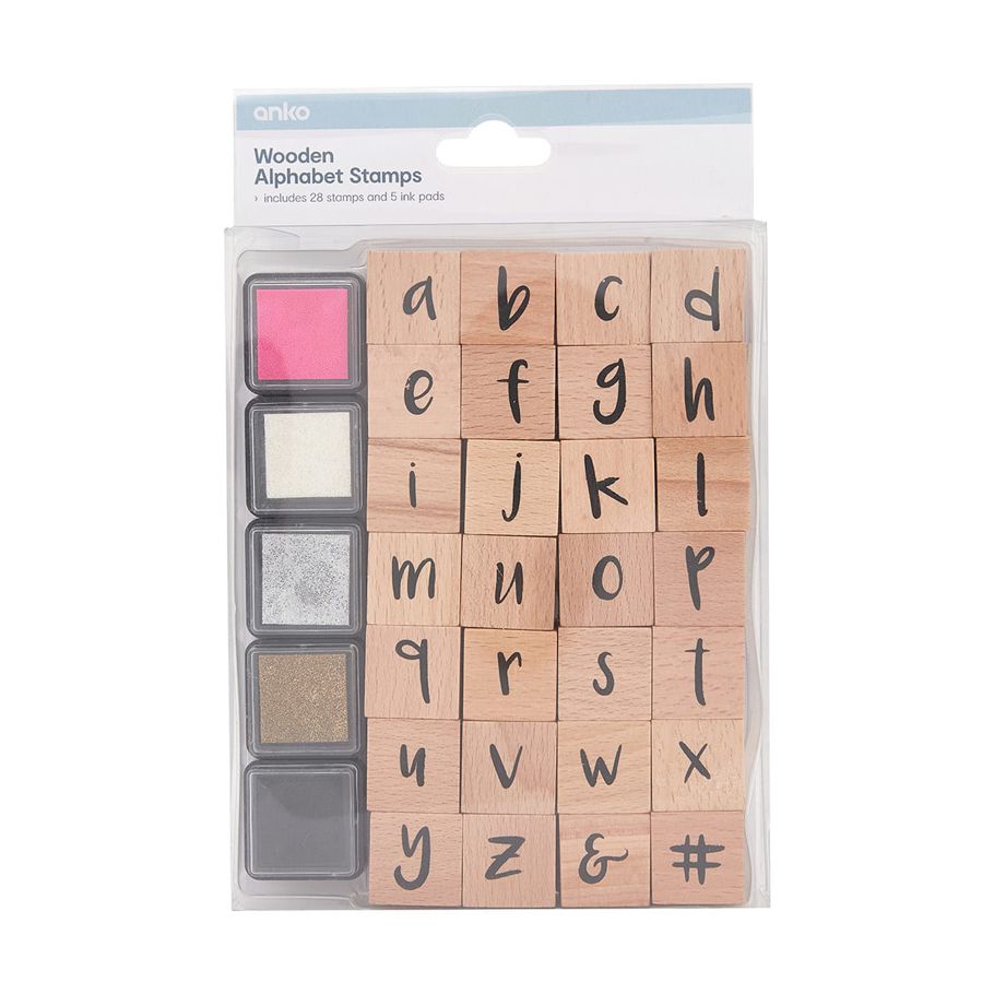 Wooden Alphabet Stamps - Lower Case