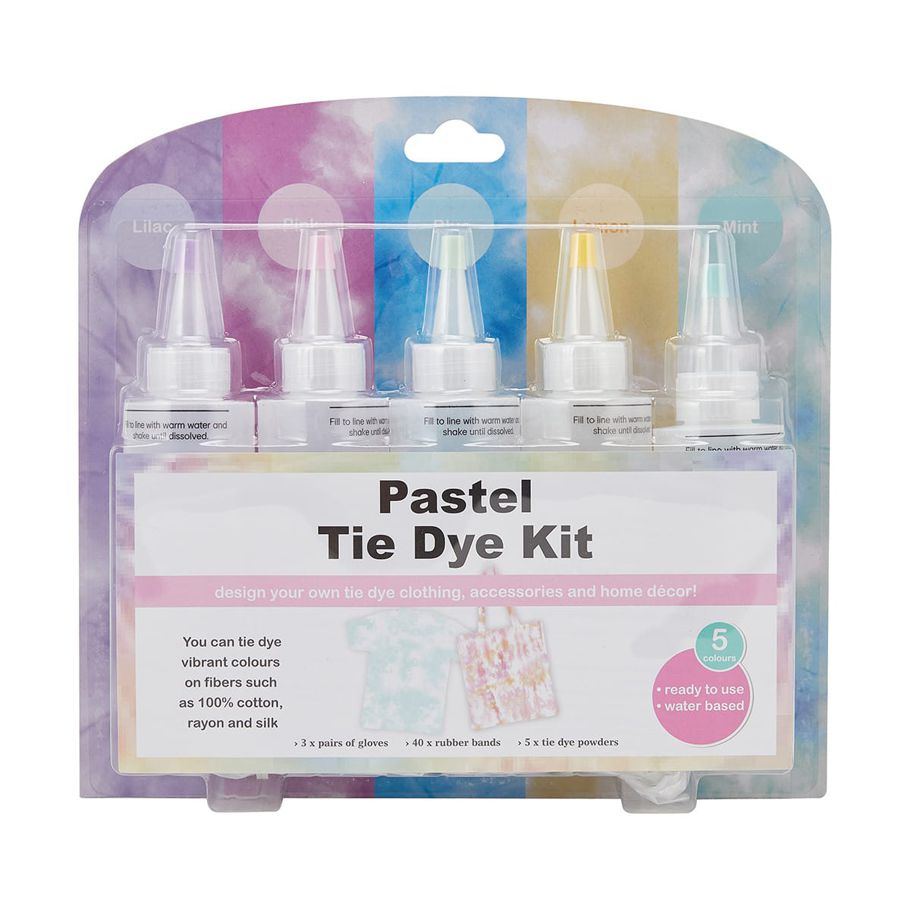5 Pack Pastel Tie Dye Kit
