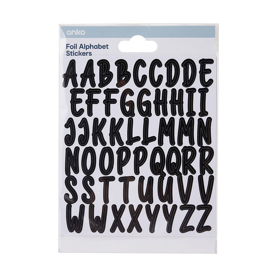 Foil Alphabet Stickers
