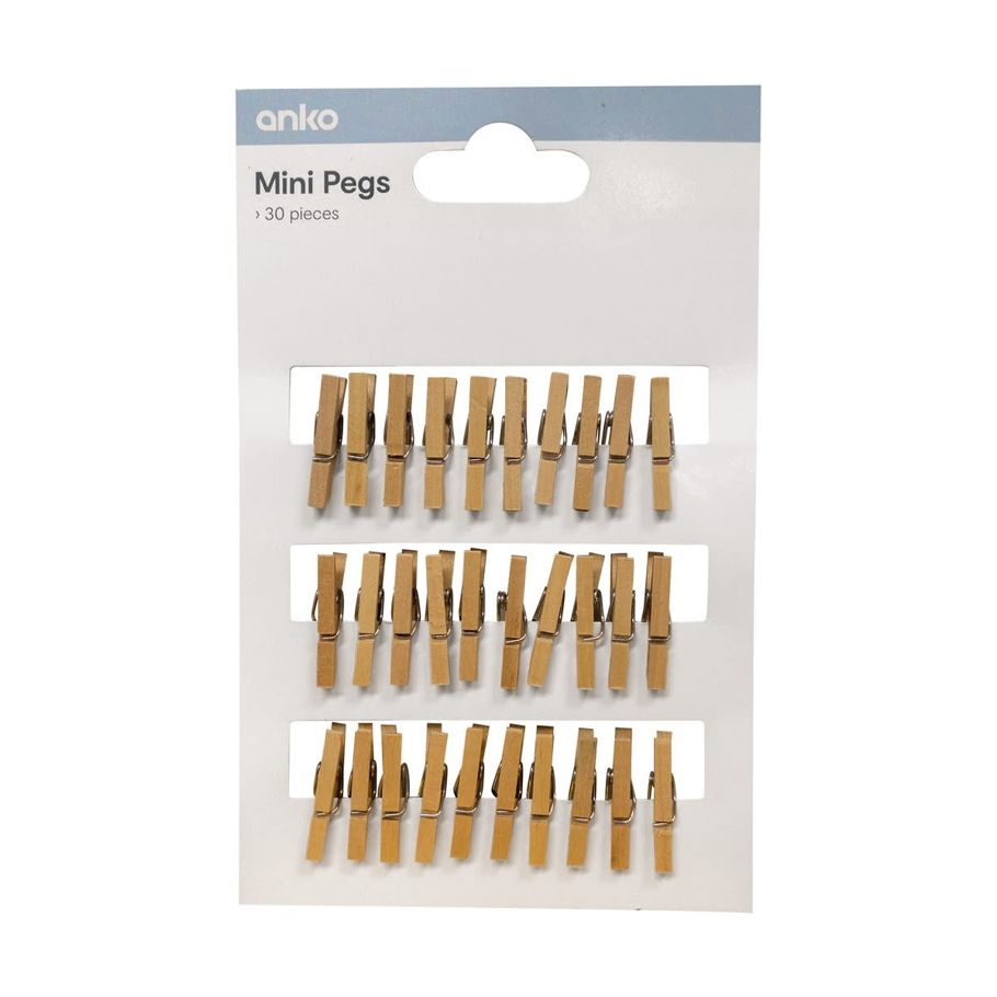 30 Pack Mini Pegs