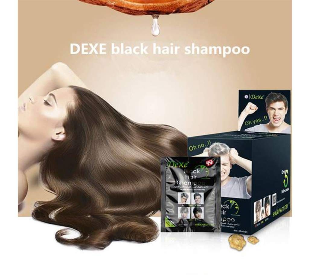 Dexe Black Hair Shampoo Hair Color -10 Pcs