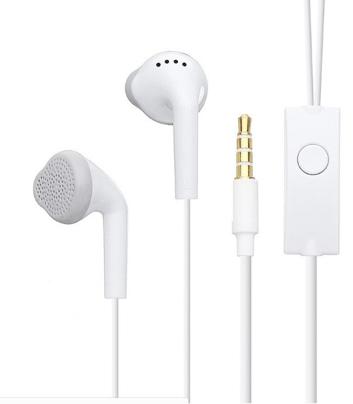 SMMeStore YS wired in- Ear Hands-Free Earphones with Mic Wired Headset  (White, In the Ear)
