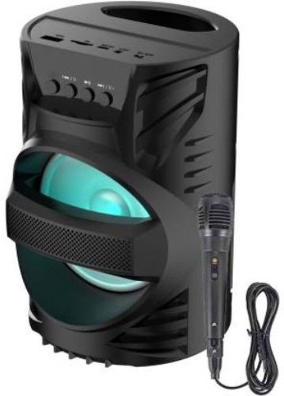 SYARA IJO_405A_LZ 4104||WS-04|| Karaoke Speaker With Mic compatiable With smartphones 15 W Bluetooth PA Speaker  (Black, Stereo Channel)