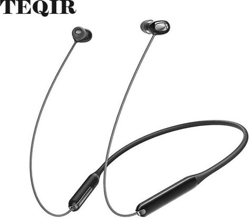 TEQIR M31 BT5.1 Wireless Headphone Stereo Sport Neckband With Mic Bluetooth Headset Bluetooth Headset  (Black, In the Ear)